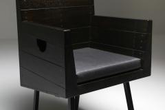 Jan de Jong Modernist Armchair by Dom Hans van der Laan Netherlands 1960s - 4662567