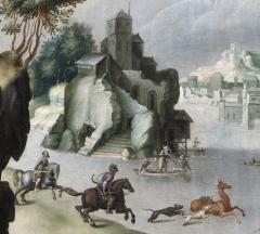 Jan van der Straet The Conversion of St Hubert - 4639255