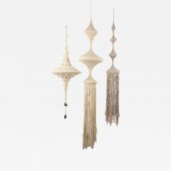 Jane Knight Jane Knight Suspended Textile Hangie Sculptures Set of Three 1960s - 2890659