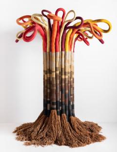 Jane Knight Jane Knight The Tree Monumental Fiber Sculpture Private Collection 1960s - 4762108
