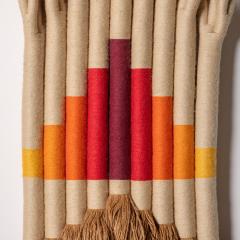 Jane Knight Ziggurat Fiber Wall Sculpture Artists Private Collection 1970s - 4761251