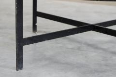 Janni Van Pelt Janni van Pelt Coffee Table in Patinated Metal and Glass The Netherlands 1950s - 4394772