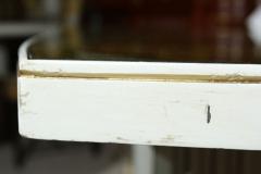 Jansen Eglomise Console Tables Glass Painted and Parcel Gilt Frieze a Pair - 2930125