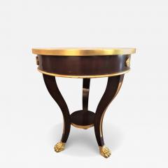 Jansen Style Claw Foot and Bronze Mounted Marble Top Circular End Side Table - 2988638