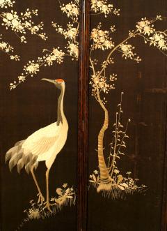 Japanese 4 Fold Embroidered Screen - 1379796