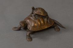 Japanese Antique Bronze Sculpture of Turtles - 1397247