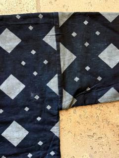 Japanese Antique Farmer Jacket with Bold Katazome Resistant Dye - 4812888