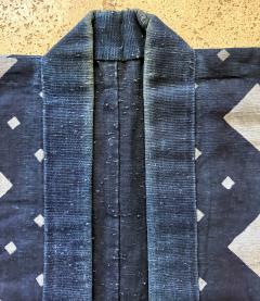 Japanese Antique Farmer Jacket with Bold Katazome Resistant Dye - 4812892