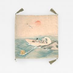 Japanese Antique Fukusa Textile Art Meiji Period - 1266351