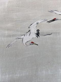 Japanese Antique Fusuka Textile Art Meiji Period - 1264776