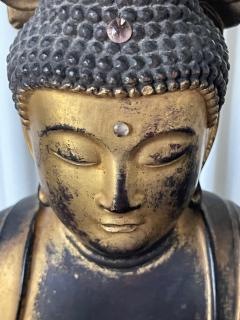 Japanese Antique Gilt Wood Buddha Statue - 2558286