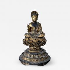 Japanese Antique Gilt Wood Buddha Statue - 2561669
