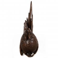 Japanese Antique Meiji Period Bronze Sculpture Okimono of a Rooster - 4570664