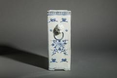 Japanese Antique Sometsuke Ceramic Vase - 3686395