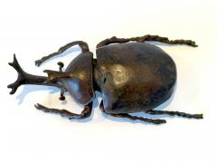 Japanese Articulate Bronze Beetle Jizai Okimono Attributed to Myochin Linage - 4472840
