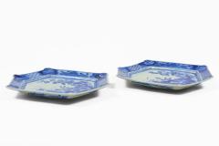 Japanese Blue and White Imari Platters a Pair - 4686626