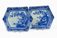 Japanese Blue and White Imari Platters a Pair - 4689347