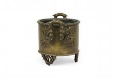 Japanese Bronze Bamboo Handle Jardiniere - 4667735