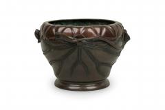 Japanese Bronze Bamboo Relief Jardiniere - 4666556