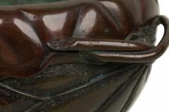 Japanese Bronze Bamboo Relief Jardiniere - 4666560
