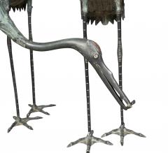 Japanese Bronze Cranes Set of Three - 4465320