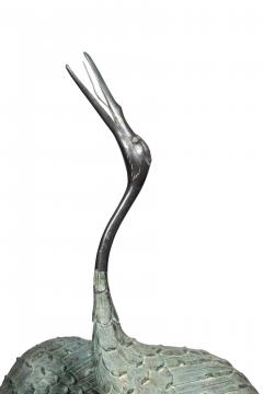 Japanese Bronze Cranes Set of Three - 4465332