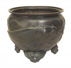 Japanese Bronze Patinated Footed Pot - 4322061
