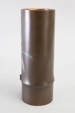 Japanese Bronze Vase in Bamboo Form - 1344173