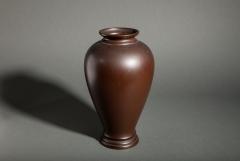 Japanese Bronze Vase with Finch on Grape Vine - 4752029