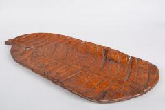 Japanese Carved Burl Banana Leaf Tray - 1320024