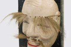 Japanese Ceramic Onikami Noh Mask in a Shadow Box - 4668923
