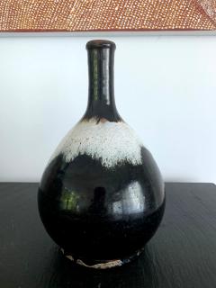 Japanese Ceramic Saki Bottle Chosen Karatsu Ware - 1132278