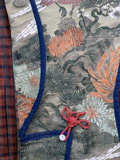 Japanese Ceremonial Brocade Jinbaori Vest Jacket - 2986727