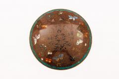 Japanese Cloisonn Enamel Charger with Cranes Attributed to Got Seizabur  - 4556404