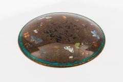 Japanese Cloisonn Enamel Charger with Cranes Attributed to Got Seizabur  - 4556406