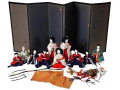 Japanese Doll Set With Screen And Other Pieces - 4202535