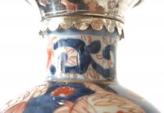 Japanese Edo Imari Paktong Mounted Garniture Vases Pair circa 1720 - 3526455