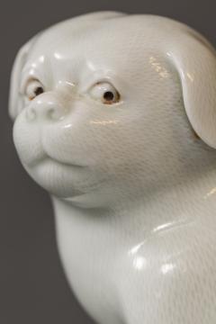 Japanese Edo Period Hirado Porcelain Sculpture of Mother and Puppies - 1981574