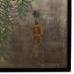 Japanese Eight Panel Screen Herons in Willow - 3703073