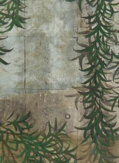 Japanese Eight Panel Screen Herons in Willow - 3703090