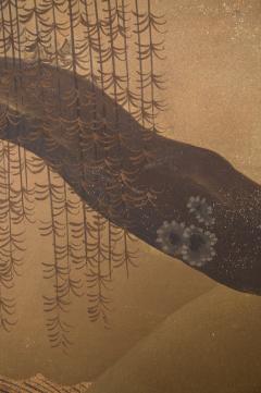 Japanese Five Panel Screen Uji Bridge - 3015624