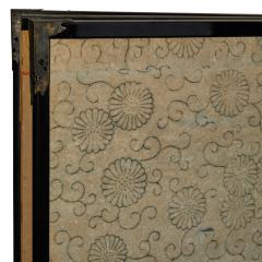 Japanese Four Panel Screen Ducks on a River Bank - 4429976