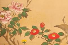 Japanese Four Panel Screen Early Spring Into Summer - 3219554