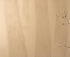 Japanese Four Panel Screen Lone Dove - 4187676