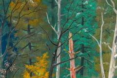 Japanese Four Panel Screen Snowy Mountain Landscape - 3310515