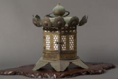 Japanese Gilded Bronze Hanging Garden Lantern - 305053