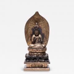 Japanese Gilt Seated Kannon Figure - 4173624