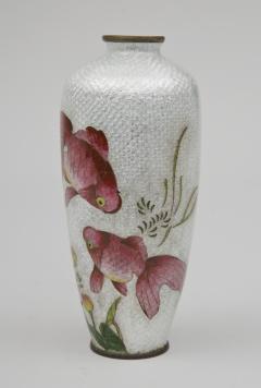 Japanese Ginbari Cloisonne Vase Meiji Period - 226613