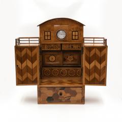 Japanese House Box Specimen Wood Men s Dressing Box Japan circa 1900  - 2181753