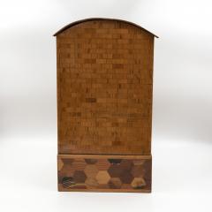 Japanese House Box Specimen Wood Men s Dressing Box Japan circa 1900  - 2181757